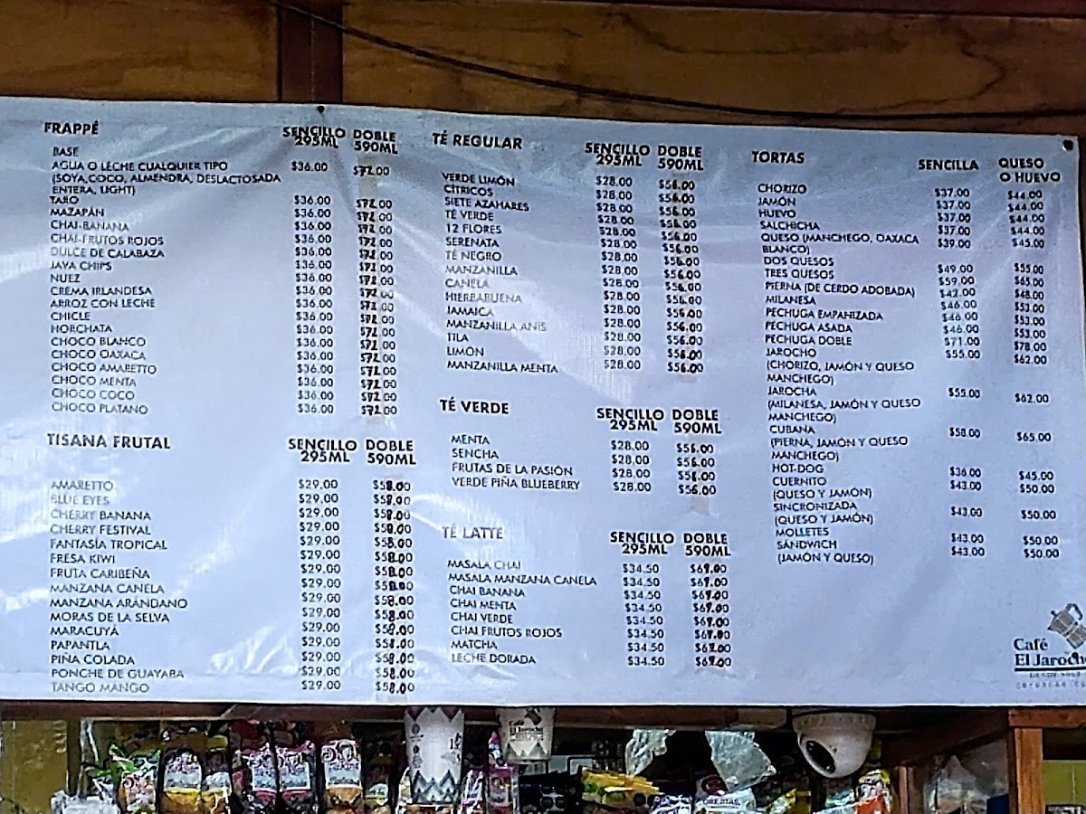 Café El Jarocho Centenario Menu - Image 1